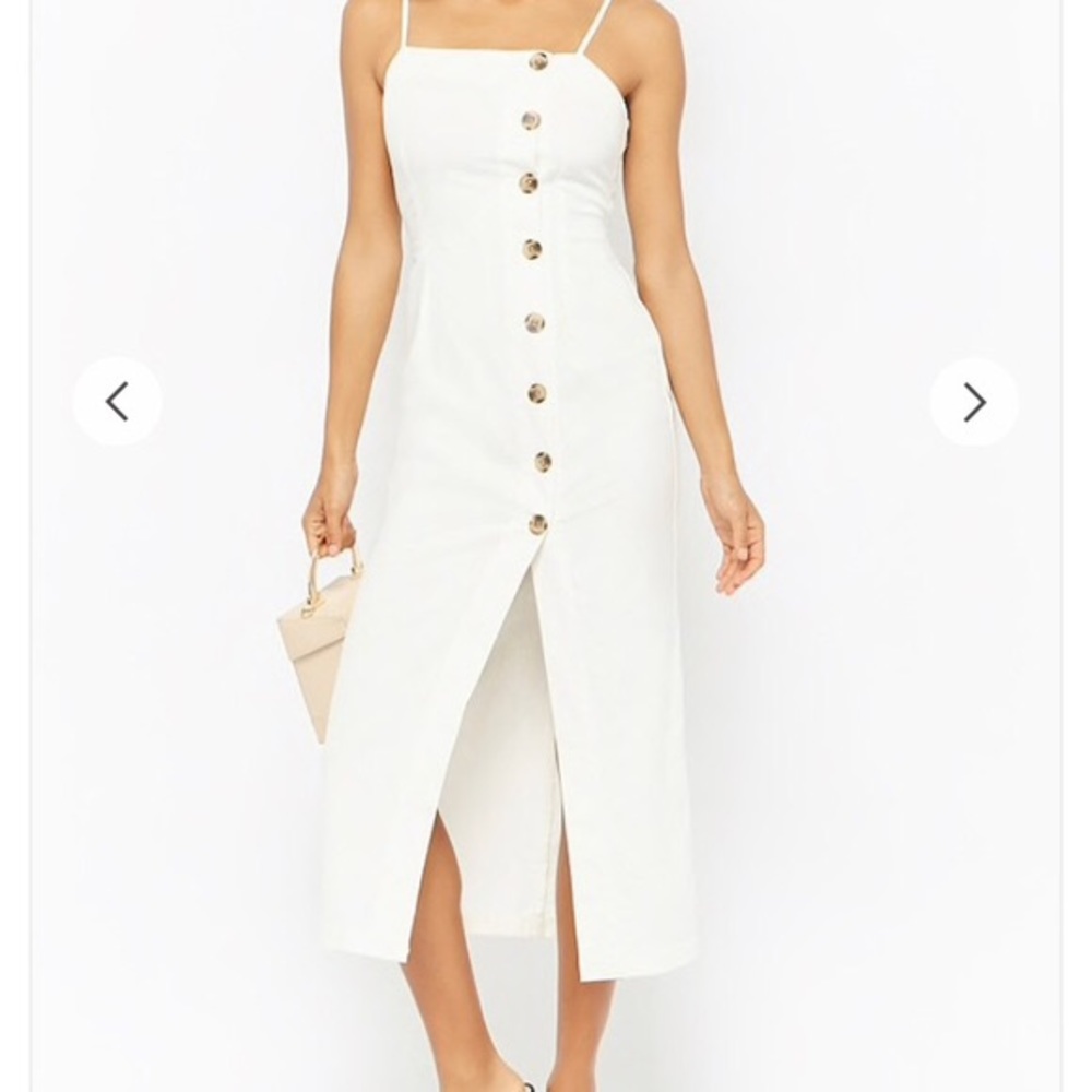 !!SOLD!! Etophe Studios Ivory linen dress w/ small